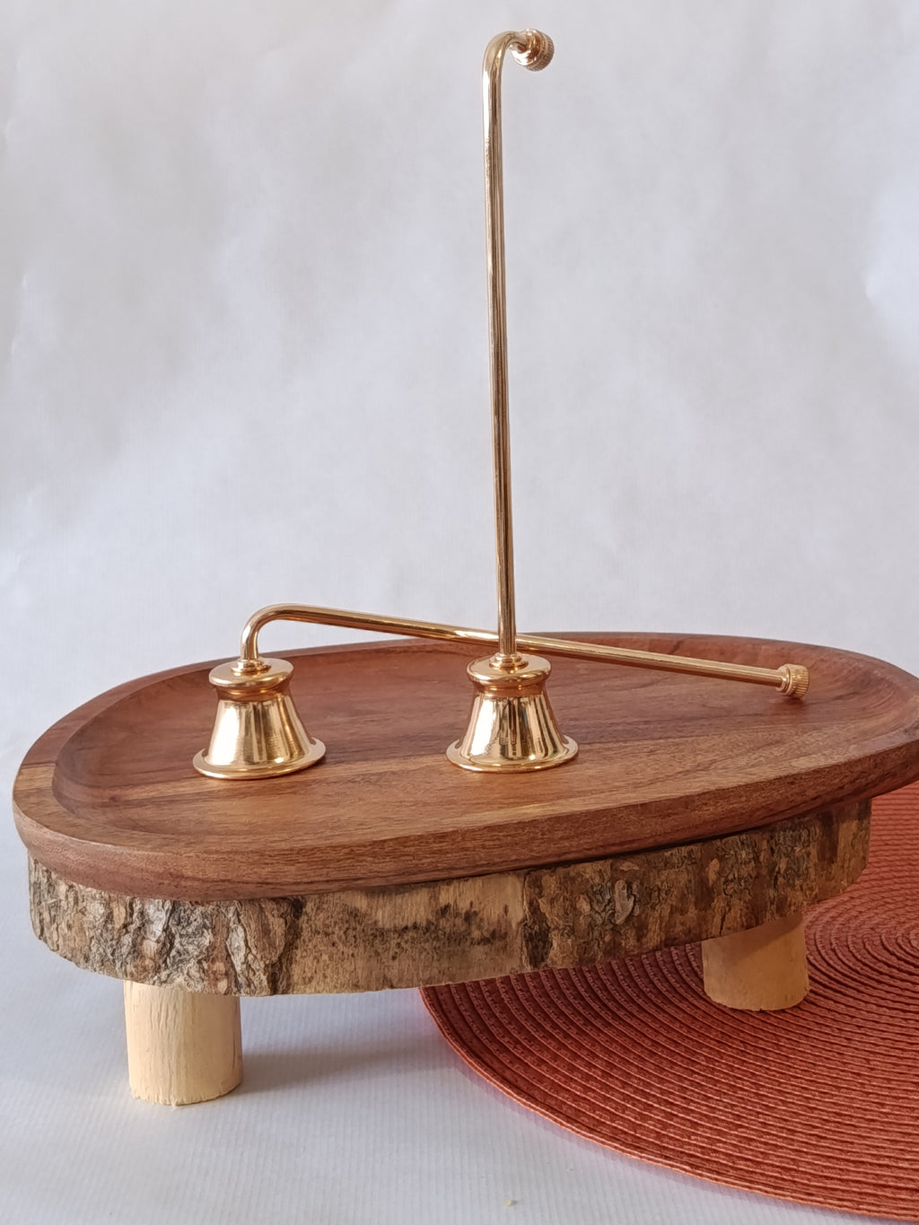 Adjustable Golden Candle Snuffer – Luxury Brass Edition
